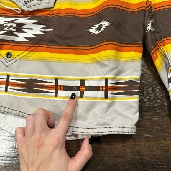 Billabong Tribal Aztec Printed Board Shorts Size 32 Men - Picture 11 of 16